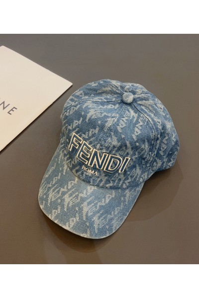 Fendi, Unisex Hat, Blue