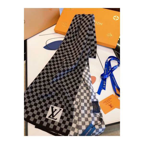 Louis Vuitton, Men's Scarf, Black