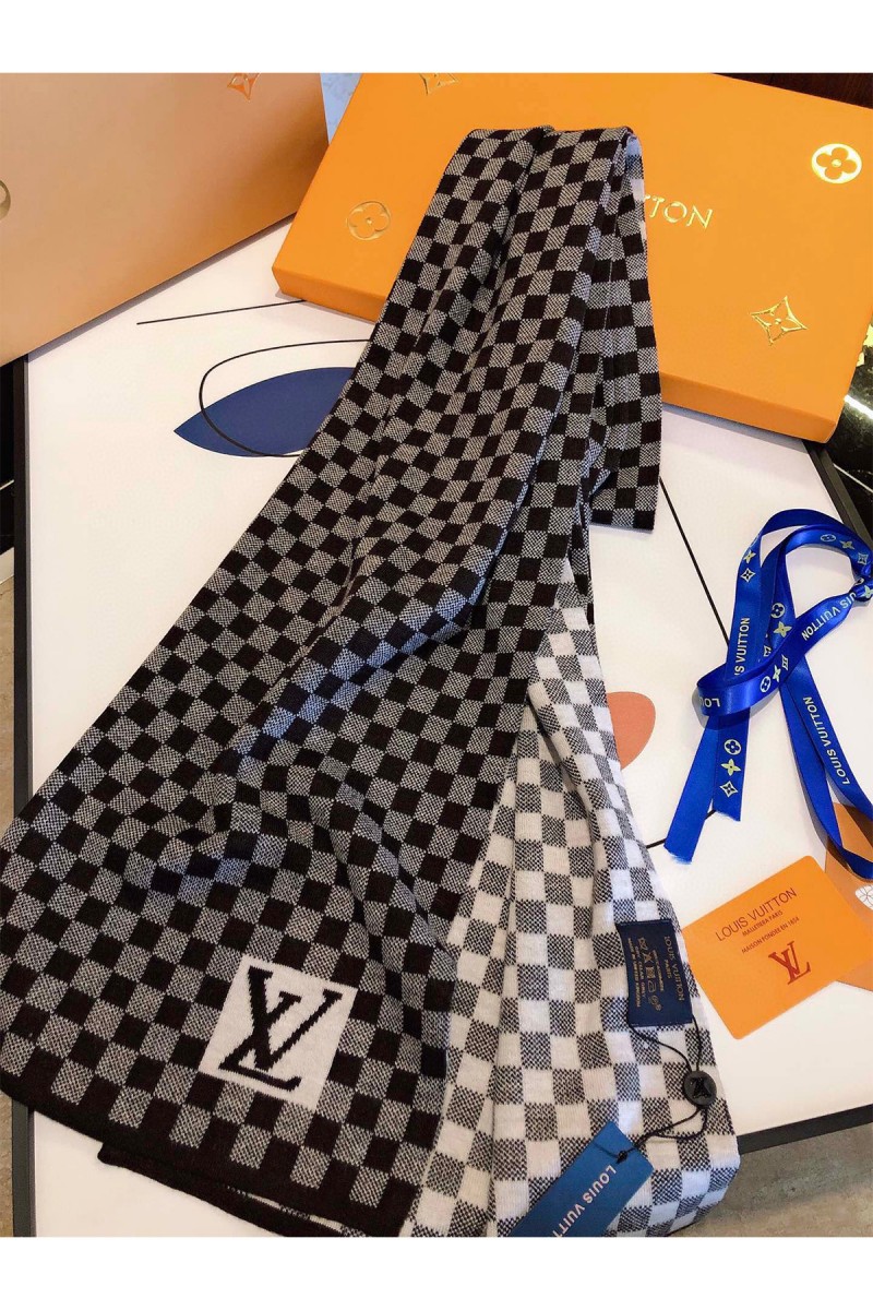 Louis Vuitton, Men's Scarf, Black