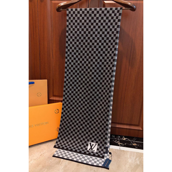 Louis Vuitton, Men's Scarf, Black