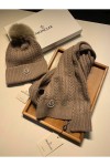 Moncler, Women's Scarf Beanie Set, Grey