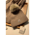 Moncler, Women's Scarf Beanie Set, Grey