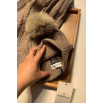 Moncler, Women's Scarf Beanie Set, Grey