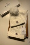 Moncler, Women's Scarf Beanie Set, White