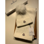 Moncler, Women's Scarf Beanie Set, White