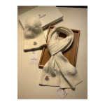 Moncler, Women's Scarf Beanie Set, White