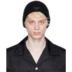 Prada, Unisex Beanie, Black
