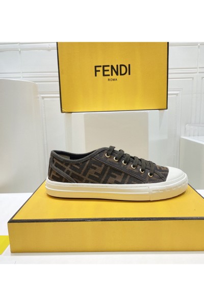 Fendi, Women's Sneaker, Brown