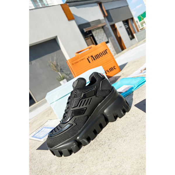 Prada, Women's Sneaker, Black
