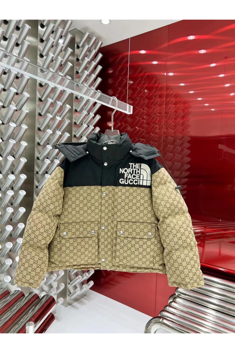 Gucci x The North Face, Men's Jacket, Brown