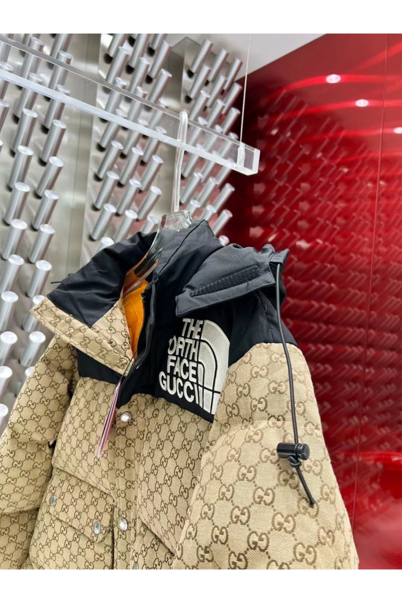 Gucci x The North Face, Men's Jacket, Brown