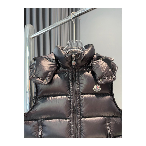 Moncler, Men's Vest, Black
