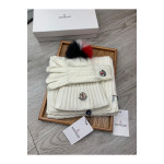 Moncler, Women's Triple Scarve Set, White