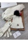 Moncler, Women's Triple Scarve Set, White