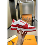 Louis Vuitton, Trainer, Heren Sneakers, Rood