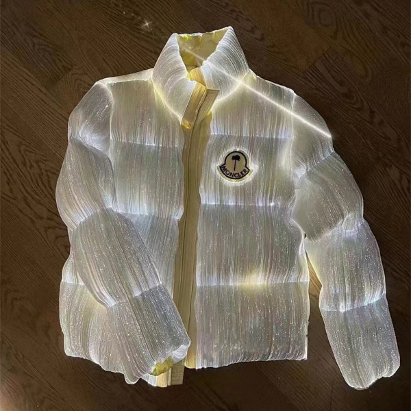 Moncler, Maya 70 by Palm Angels, Women's Jacket, Bright White