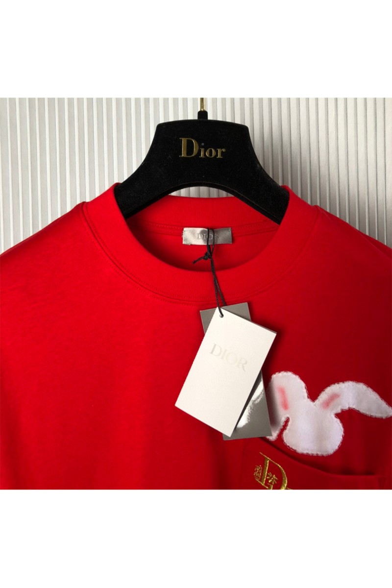 Christian Dior, Men's T-Shirt, Red