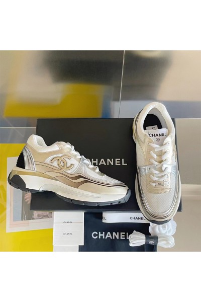 Chanel, Women's Sneaker, Gold