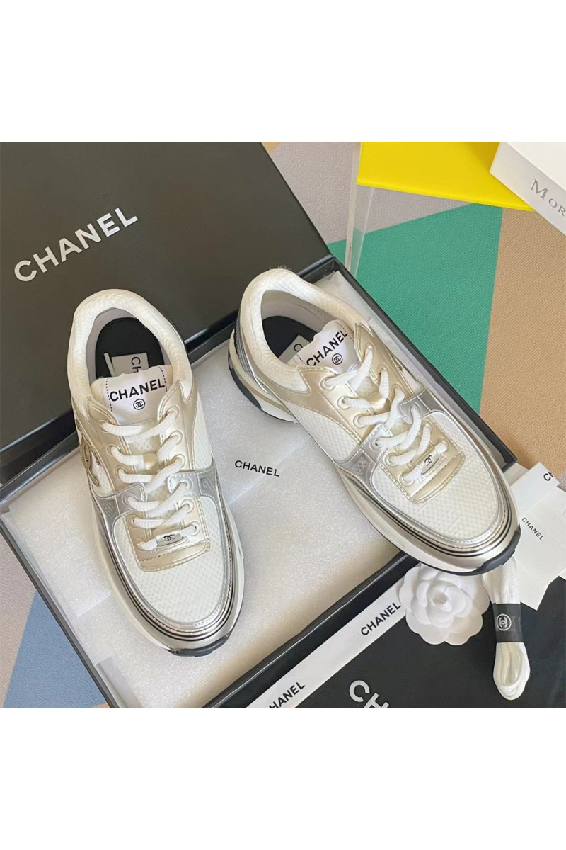 Chanel, Women's Sneaker, Gold