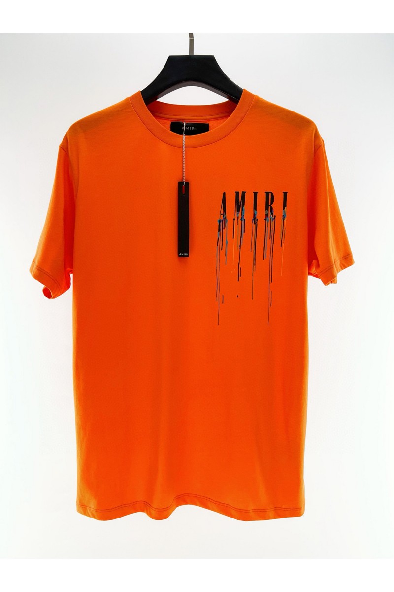 Amiri, Men's T-Shirt, Orange