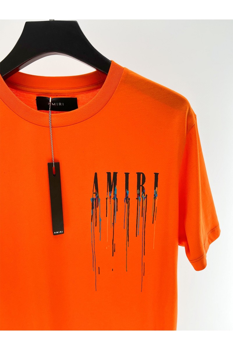 Amiri, Men's T-Shirt, Orange