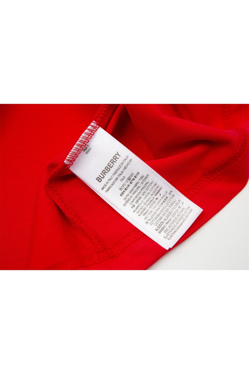 Burberry, Men's T-Shirt, Red