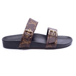 Louis Vuitton, Men's Slipper, Monogram Black, Size 41