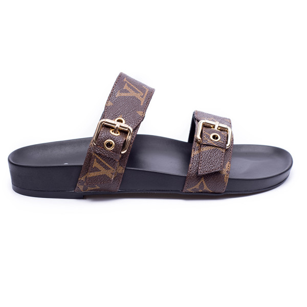Louis Vuitton, Men's Slipper, Monogram Black, Size 41