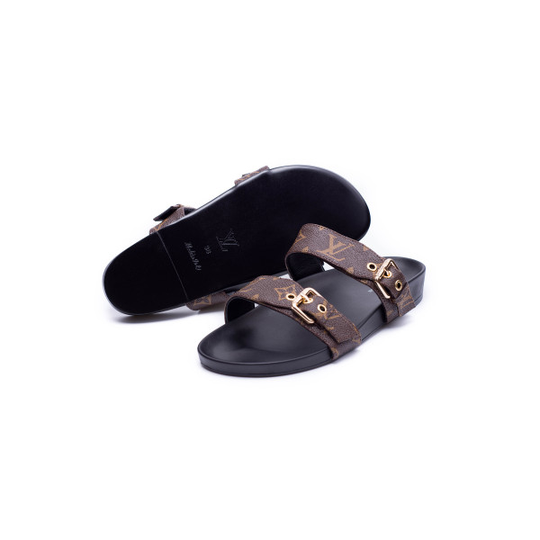 Louis Vuitton, Men's Slipper, Monogram Black, Size 41