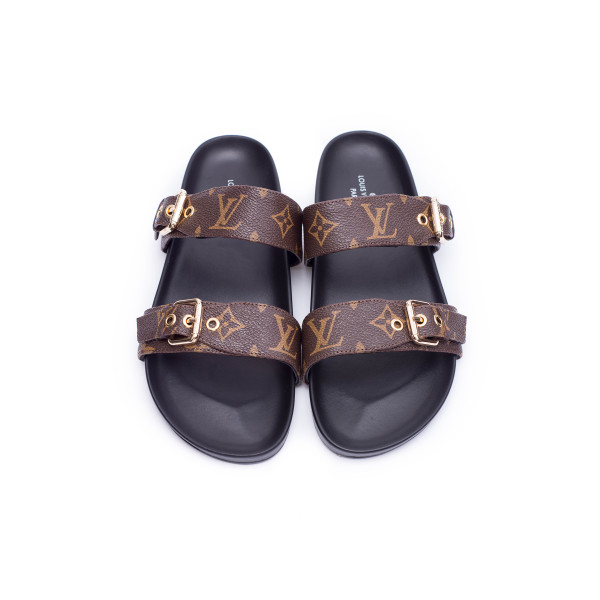 Louis Vuitton, Men's Slipper, Monogram Black, Size 41