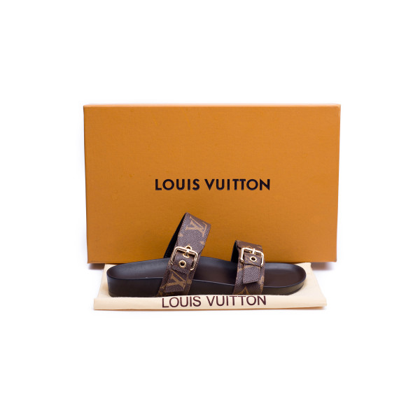 Louis Vuitton, Men's Slipper, Monogram Black, Size 41