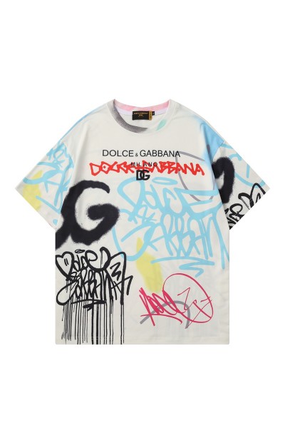 Dolce Gabbana, Men's T-Shirt, Colorful