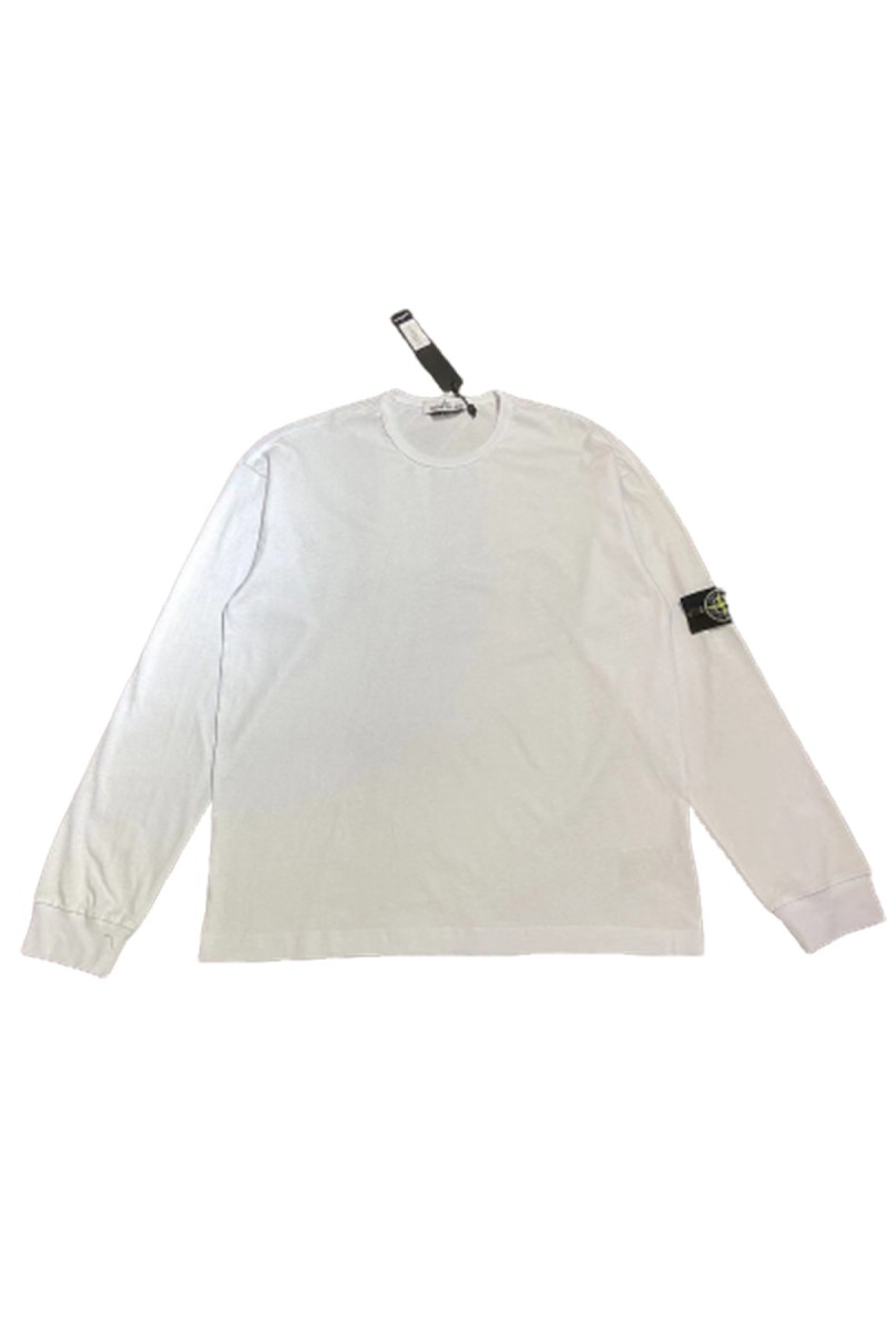 Stone Island, Men's Hoodie, White