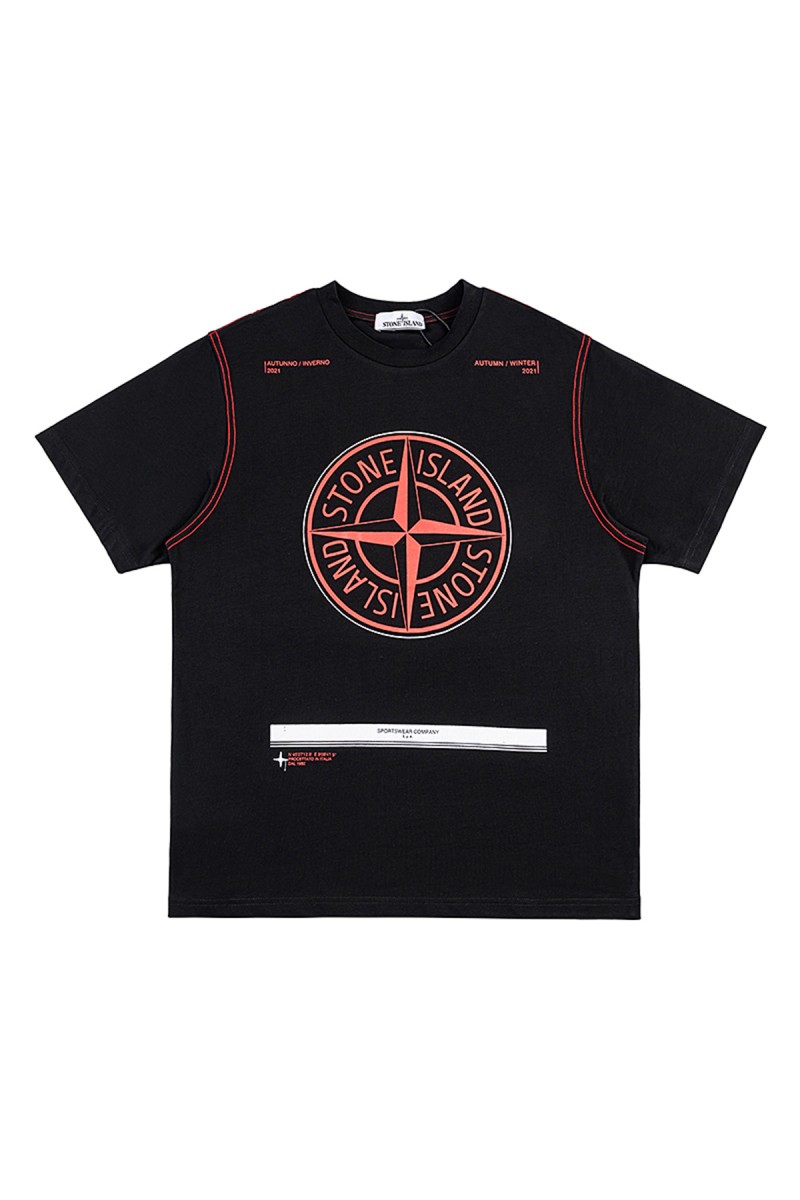 Stone Island, Men's T-Shirt, Black