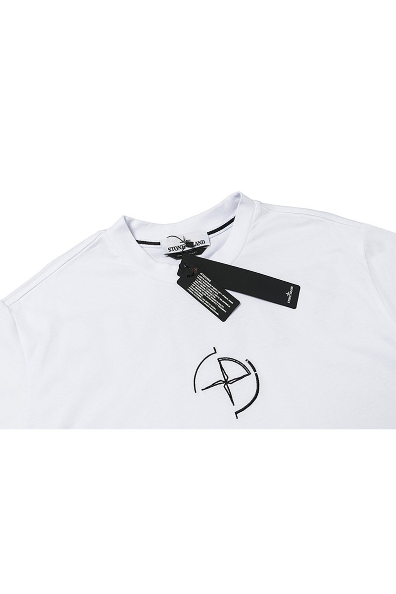 Stone Island, Men's T-Shirt, White