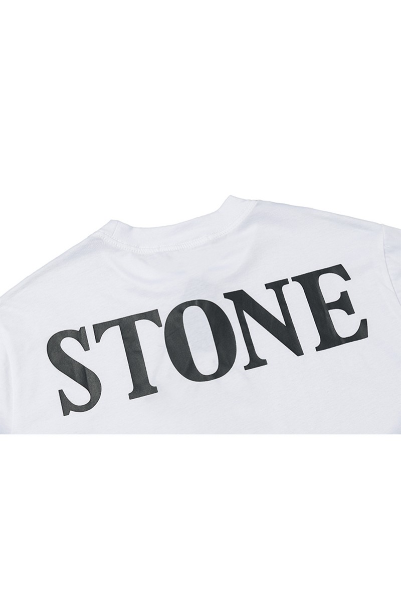 Stone Island, Men's T-Shirt, White