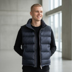 Christian Dior, Oblique, Heren Bodywarmer, Navy