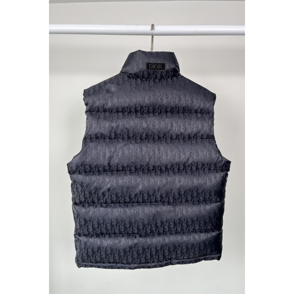 Christian Dior, Oblique, Heren Bodywarmer, Navy
