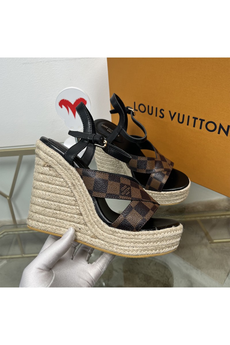 Louis Vuitton, Women's Sandal, Brown