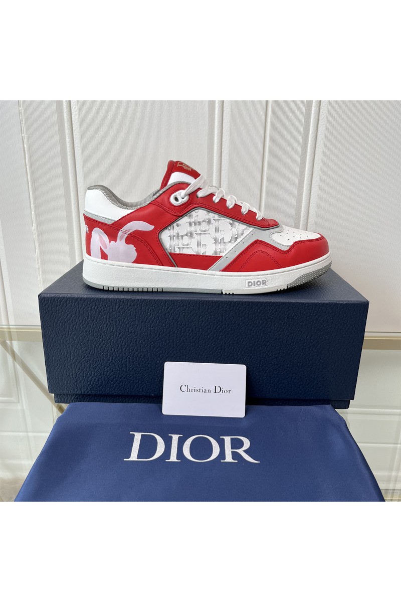 Christian Dior, B27,  Men's Sneaker, Red