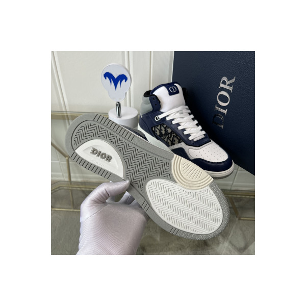 Christian Dior, B27 High Top,  Men's Sneaker, Navy
