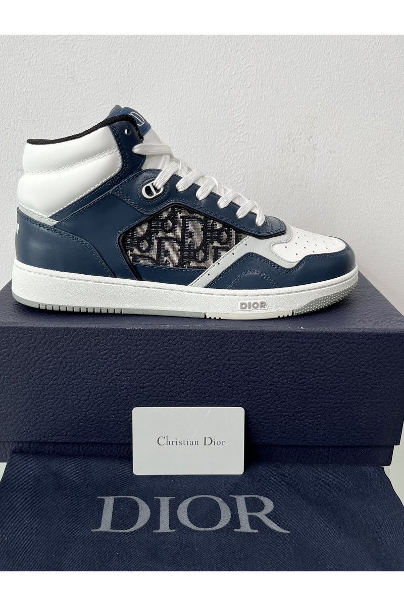 Christian Dior, B27 High Top,  Men's Sneaker, Navy