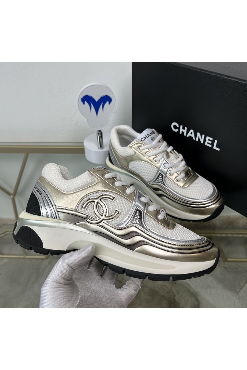 Chanel, Women's Sneaker, Gold
