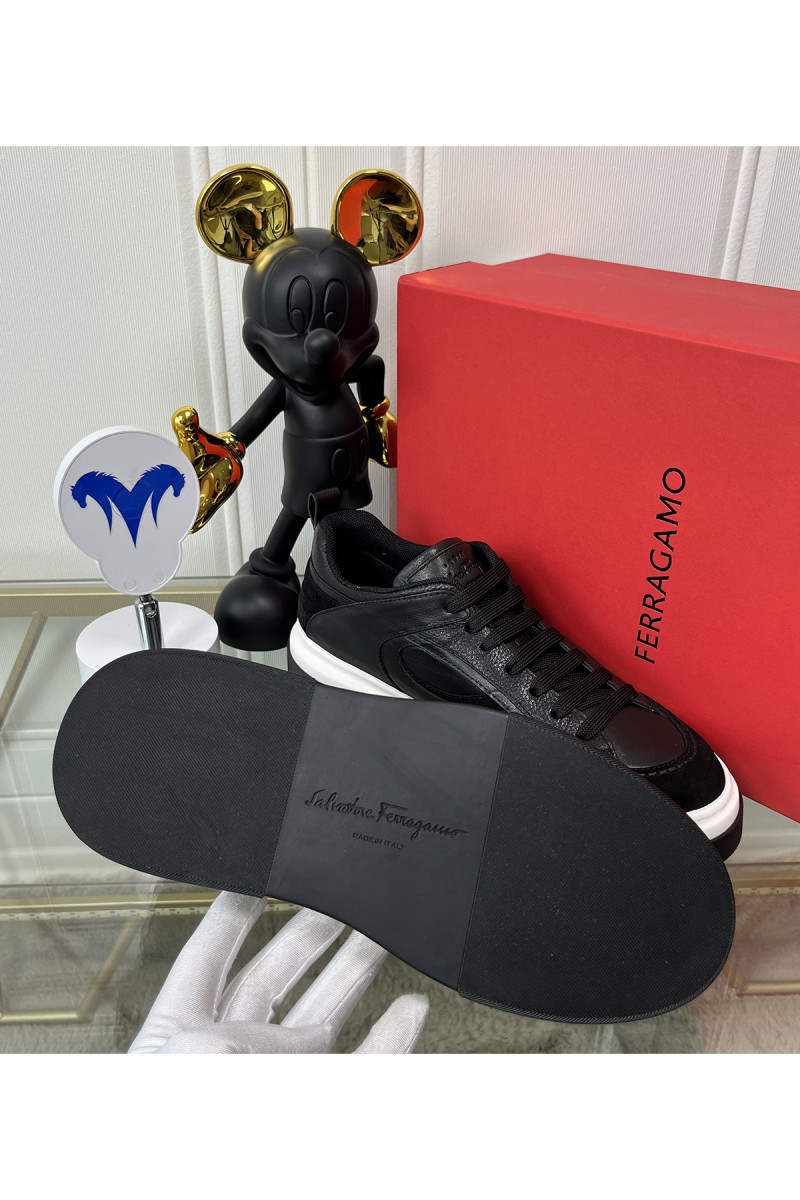 Salvatore Ferragamo, Men's Sneaker, Black
