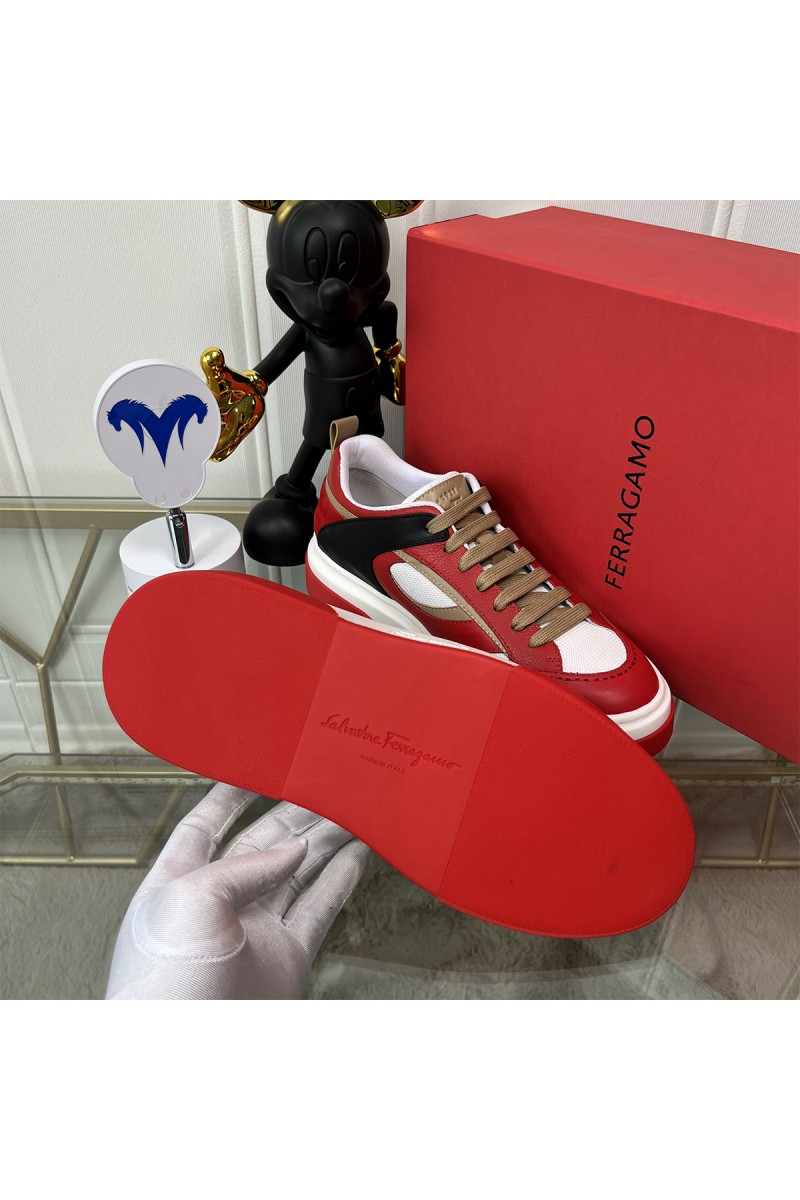 Salvatore Ferragamo, Men's Sneaker, Red