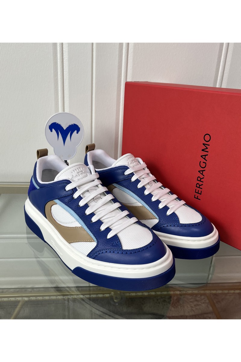 Salvatore Ferragamo, Men's Sneaker, Blue