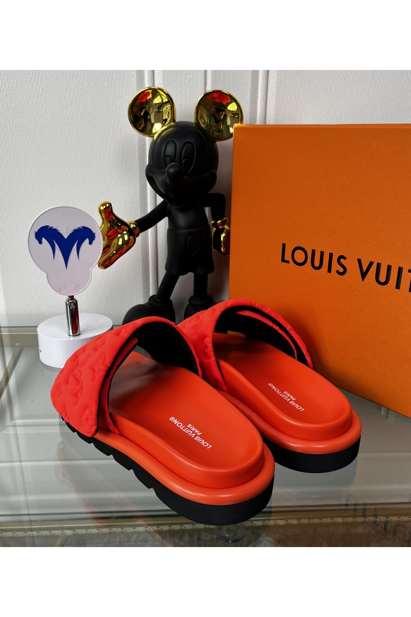 Louis Vuitton, Men's Slipper, Red