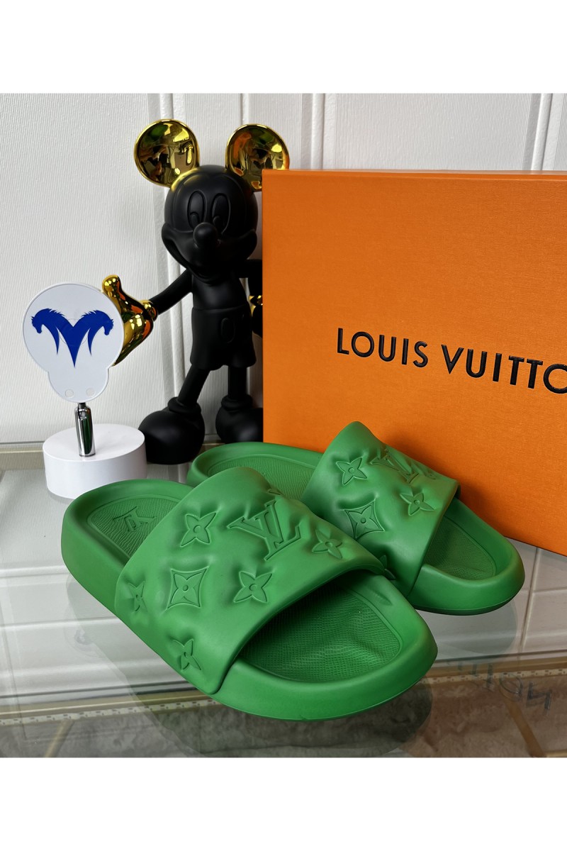 Louis Vuitton, Men's Slipper, Green