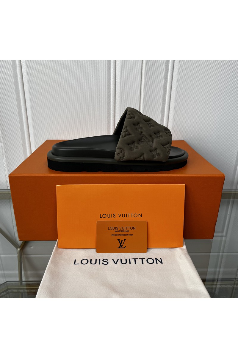 Louis Vuitton, Women's Slipper, Grey