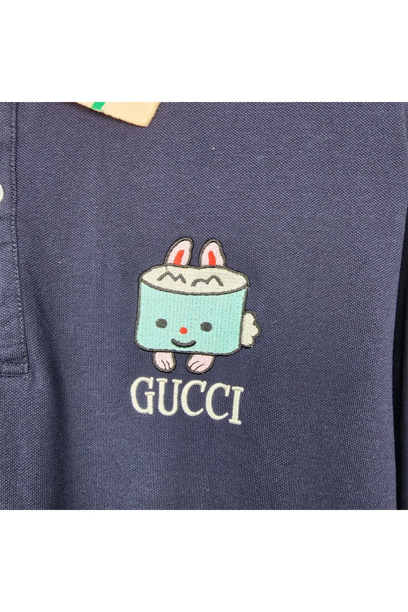 Gucci, Men's Polo, Blue